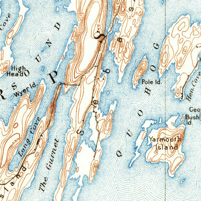 United States Geological Survey Bath, ME (1894, 62500-Scale) digital map