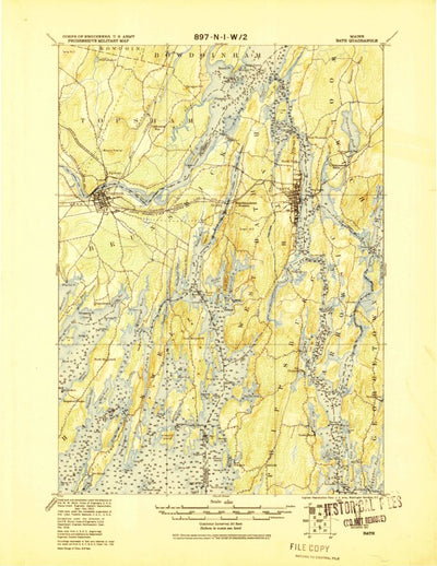 United States Geological Survey Bath, ME (1920, 62500-Scale) digital map