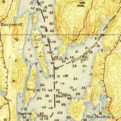 United States Geological Survey Bath, ME (1920, 62500-Scale) digital map
