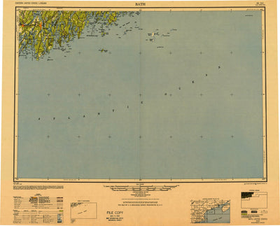 United States Geological Survey Bath, ME (1948, 250000-Scale) digital map
