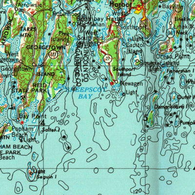 United States Geological Survey Bath, ME (1956, 250000-Scale) digital map