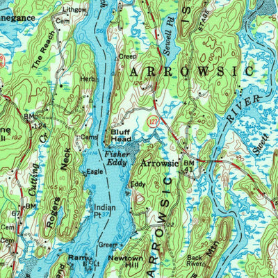 United States Geological Survey Bath, ME (1957, 62500-Scale) digital map