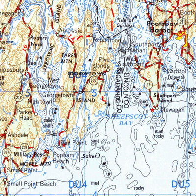 United States Geological Survey Bath, ME (1965, 250000-Scale) digital map