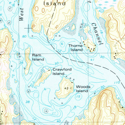 United States Geological Survey Bath, ME (1980, 24000-Scale) digital map