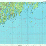 United States Geological Survey Bath, ME (1985, 100000-Scale) digital map