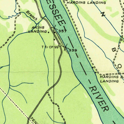 United States Geological Survey Bath Springs, TN (1936, 24000-Scale) digital map