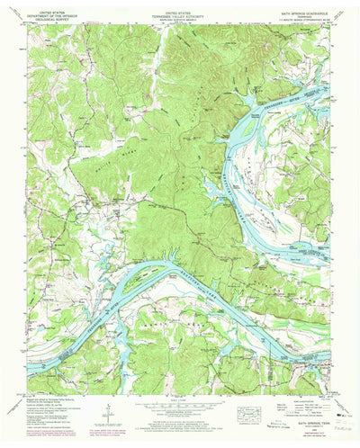 United States Geological Survey Bath Springs, TN (1949, 24000-Scale) digital map