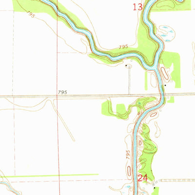 United States Geological Survey Bathgate NE, ND (1970, 24000-Scale) digital map
