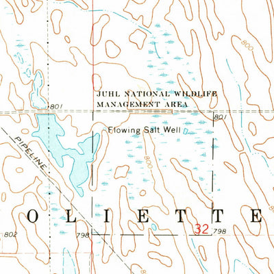 United States Geological Survey Bathgate SE, ND (1970, 24000-Scale) digital map