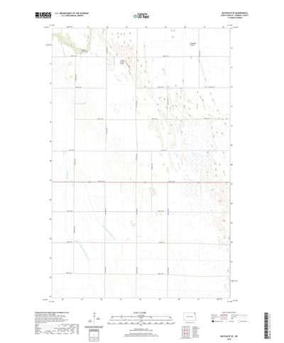 United States Geological Survey Bathgate SE, ND (2020, 24000-Scale) digital map