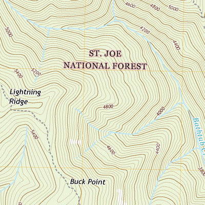 United States Geological Survey Bathtub Mountain, ID (2020, 24000-Scale) digital map