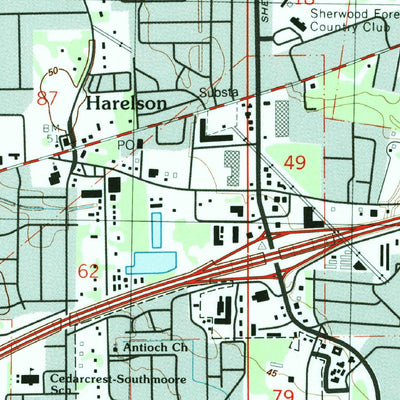 United States Geological Survey Baton Rouge East, LA (1992, 24000-Scale) digital map