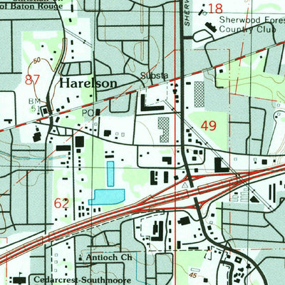 United States Geological Survey Baton Rouge East, LA (1995, 24000-Scale) digital map