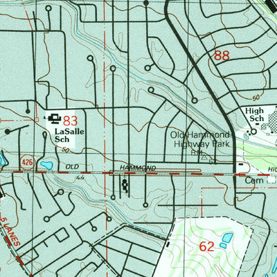 United States Geological Survey Baton Rouge East, LA (1995, 24000-Scale) digital map