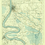 United States Geological Survey Baton Rouge, LA (1908, 62500-Scale) digital map