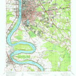 United States Geological Survey Baton Rouge, LA (1963, 62500-Scale) digital map
