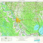 United States Geological Survey Baton Rouge, LA-MS (1954, 250000-Scale) digital map