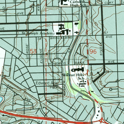 United States Geological Survey Baton Rouge West, LA (1992, 24000-Scale) digital map