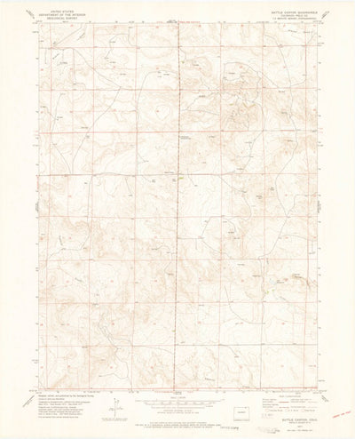 United States Geological Survey Battle Canyon, CO (1977, 24000-Scale) digital map