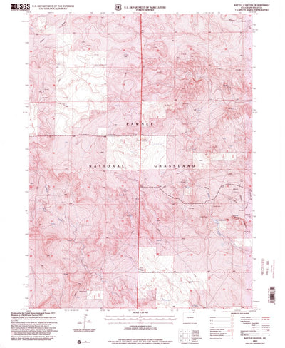 United States Geological Survey Battle Canyon, CO (1997, 24000-Scale) digital map