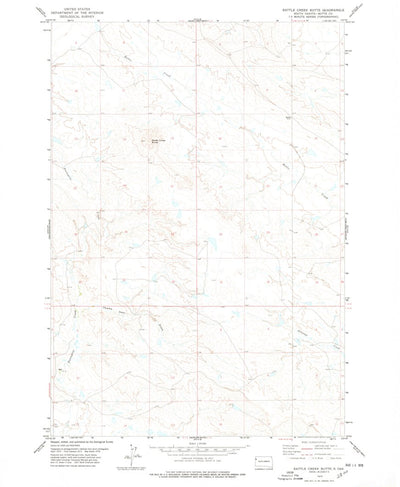 United States Geological Survey Battle Creek Butte, SD (1978, 24000-Scale) digital map