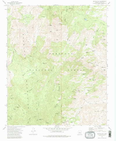United States Geological Survey Battle Flat, AZ (1974, 24000-Scale) digital map
