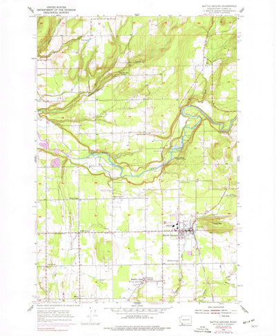 United States Geological Survey Battle Ground, WA (1954, 24000-Scale) digital map