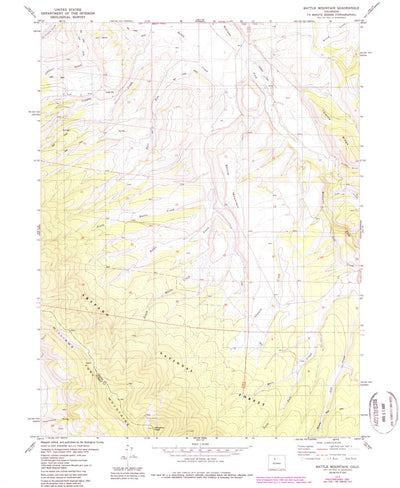 United States Geological Survey Battle Mountain, CO (1979, 24000-Scale) digital map