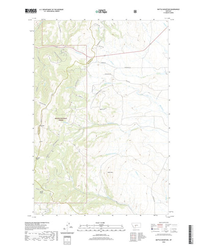 United States Geological Survey Battle Mountain, MT (2020, 24000-Scale) digital map