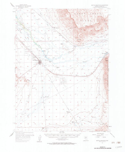 United States Geological Survey Battle Mountain, NV (1957, 62500-Scale) digital map