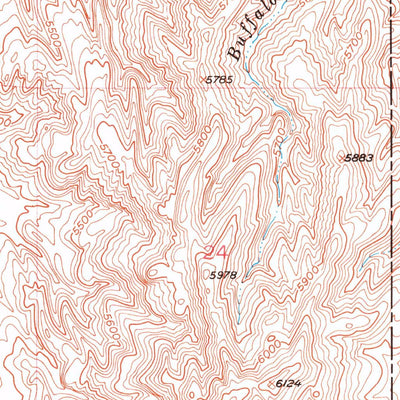 United States Geological Survey Battle Mountain, WY (1952, 24000-Scale) digital map