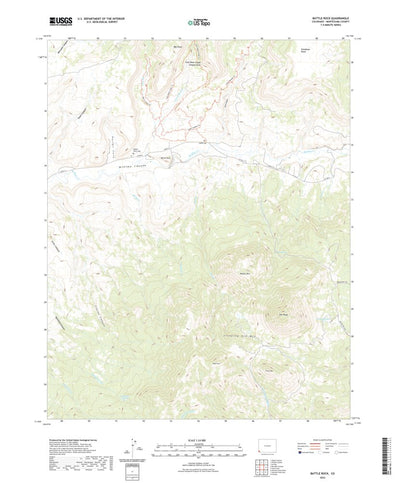 United States Geological Survey Battle Rock, CO (2022, 24000-Scale) digital map