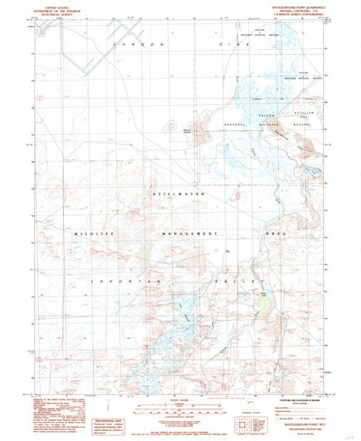 United States Geological Survey Battleground Point, NV (1985, 24000-Scale) digital map