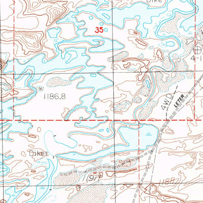 United States Geological Survey Battleground Point, NV (1985, 24000-Scale) digital map