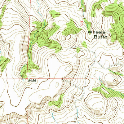 United States Geological Survey Battleship Butte, MT (1972, 24000-Scale) digital map