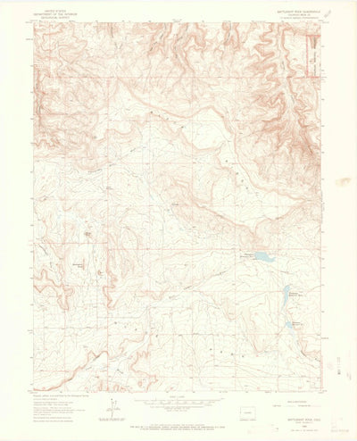 United States Geological Survey Battleship Rock, CO (1962, 24000-Scale) digital map