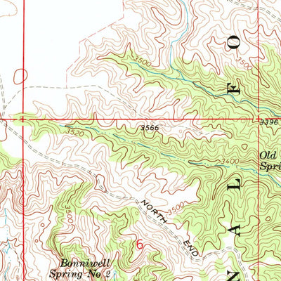 United States Geological Survey Battleship Rock, SD (1969, 24000-Scale) digital map