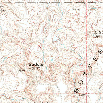 United States Geological Survey Battleship Rock, SD (1969, 24000-Scale) digital map