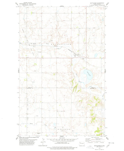 United States Geological Survey Battleview, ND (1978, 24000-Scale) digital map