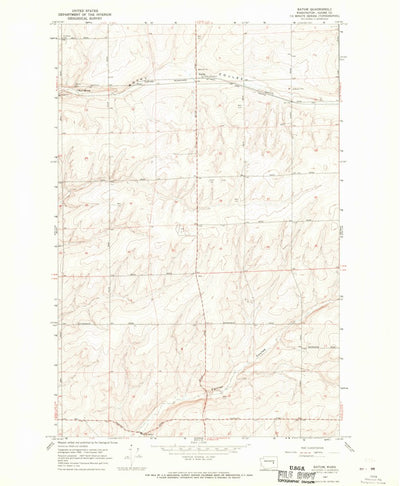 United States Geological Survey Batum, WA (1967, 24000-Scale) digital map
