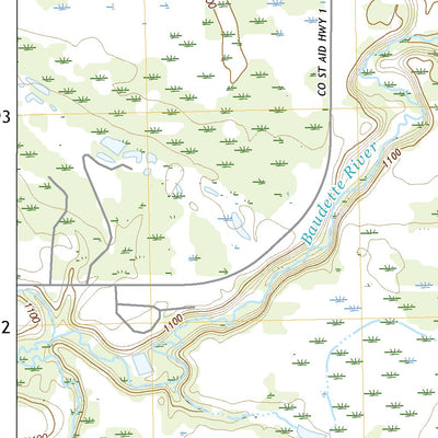 United States Geological Survey Baudette, MN (2022, 24000-Scale) digital map