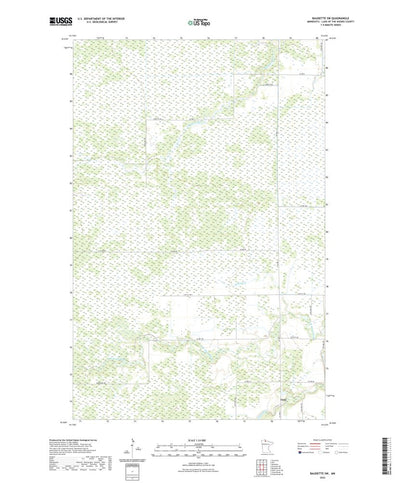 United States Geological Survey Baudette SW, MN (2022, 24000-Scale) digital map