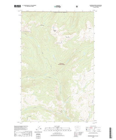 United States Geological Survey Bauerman Ridge, WA (2020, 24000-Scale) digital map