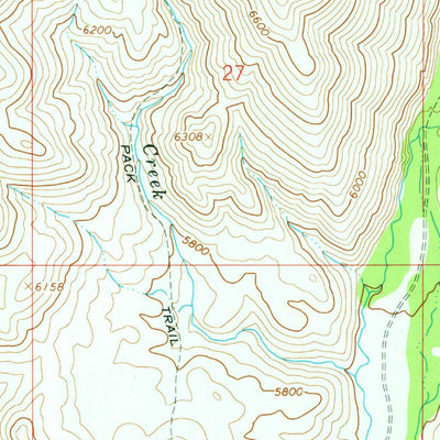 United States Geological Survey Baugh Creek, ID (1967, 24000-Scale) digital map