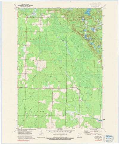 United States Geological Survey Bavaria, WI (1973, 24000-Scale) digital map