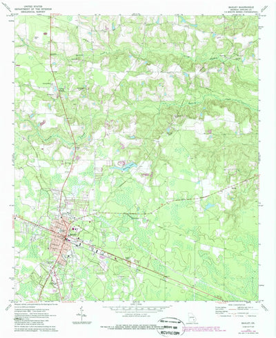 United States Geological Survey Baxley, GA (1970, 24000-Scale) digital map