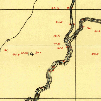United States Geological Survey Baxter Bayou, LA (1909, 24000-Scale) digital map