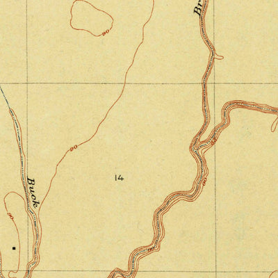 United States Geological Survey Baxter Bayou, LA (1914, 31680-Scale) digital map
