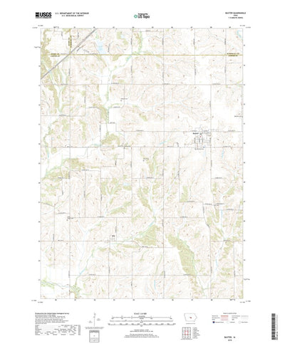 United States Geological Survey Baxter, IA (2018, 24000-Scale) digital map