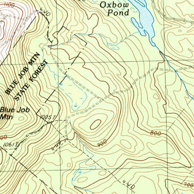 United States Geological Survey Baxter Lake, NH (1987, 24000-Scale) digital map